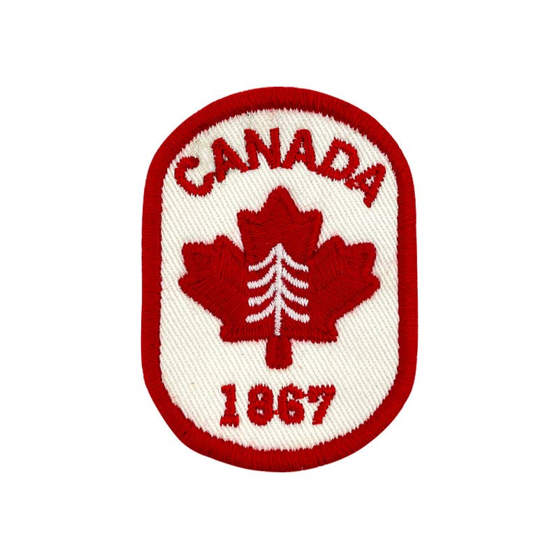 Canada iron-on embroidery patch