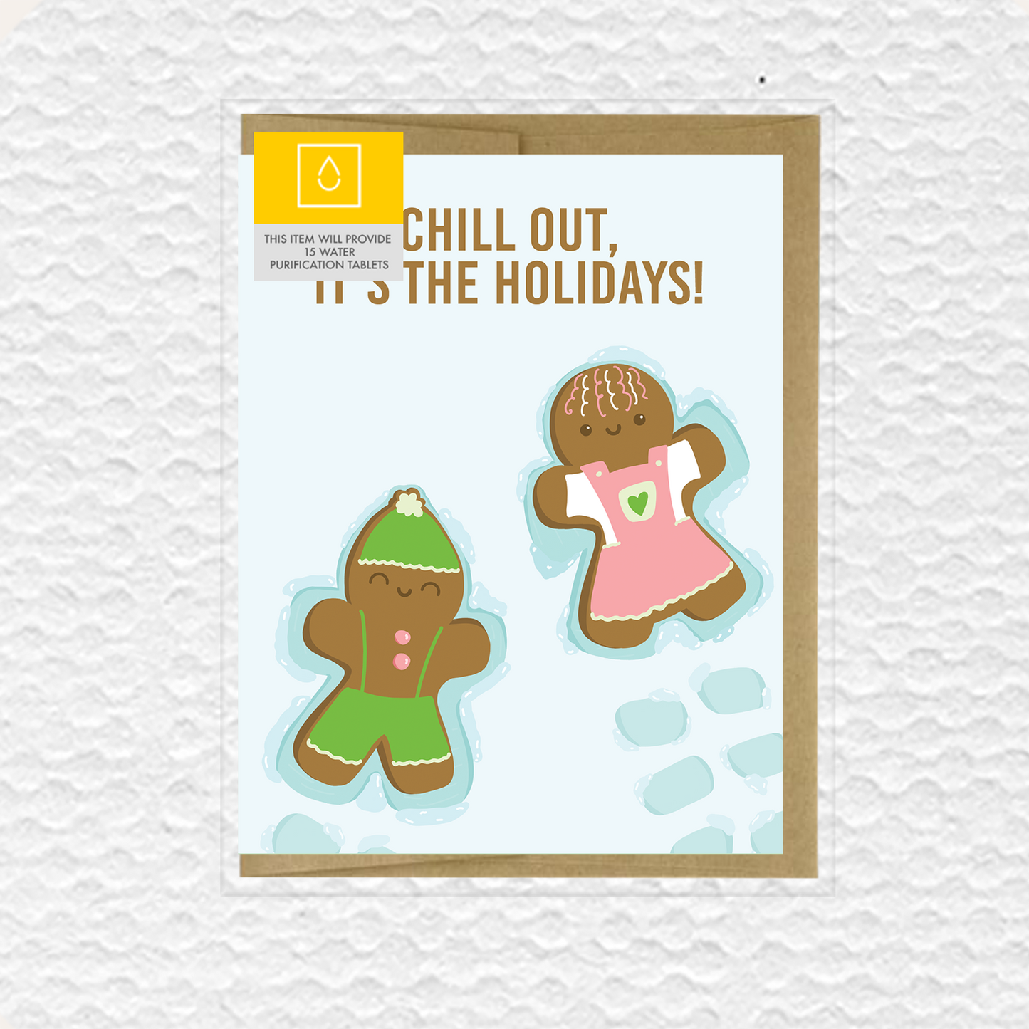 Chill Out Gingerbread Holiday Card