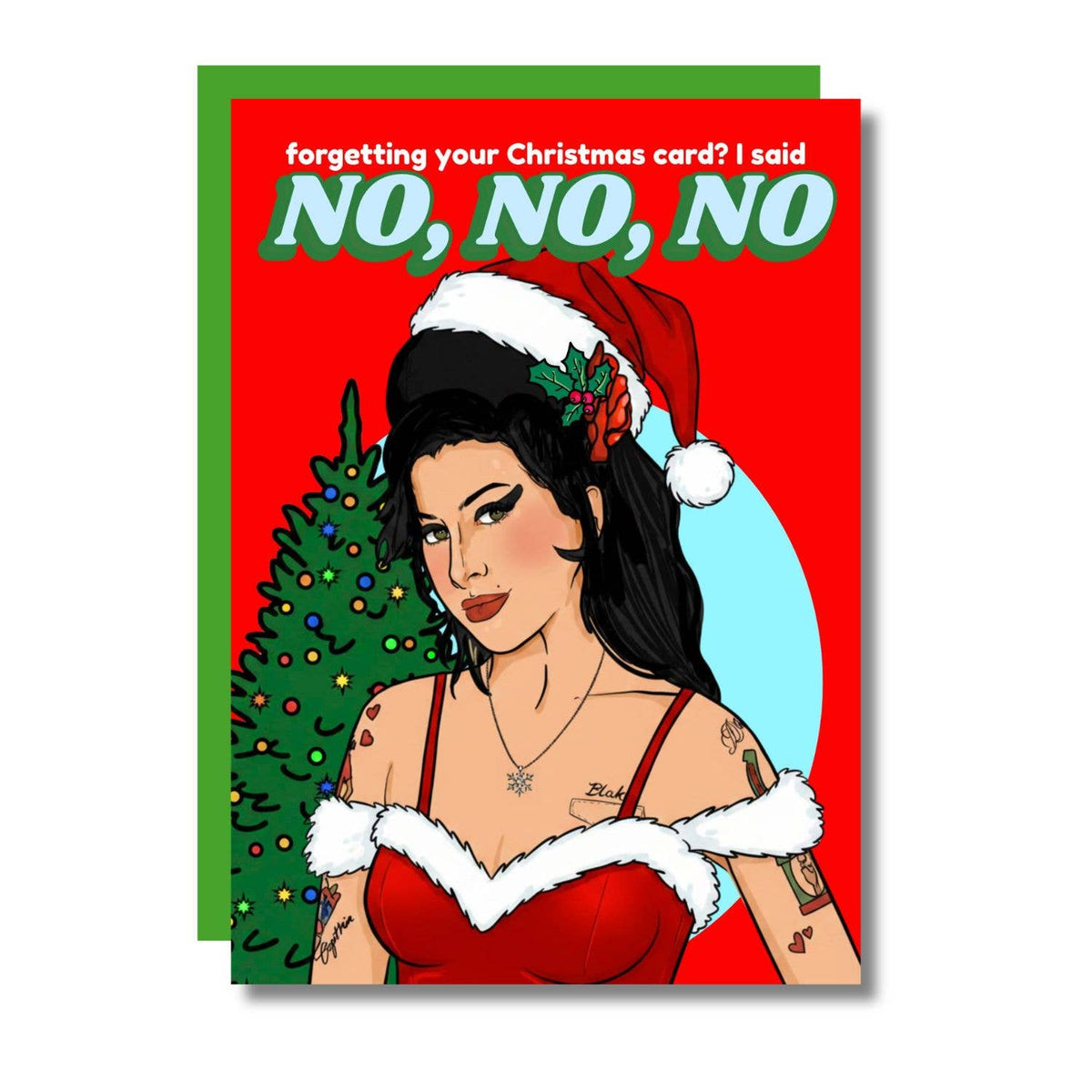 Forgetting your Christmas card? No, No, No A6 Card