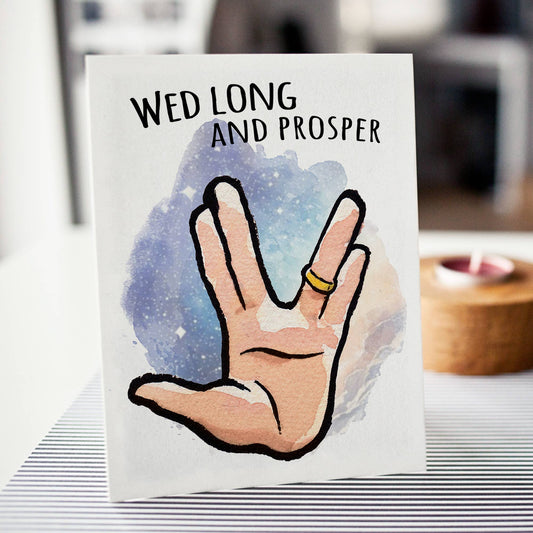 "Wed Long and Prosper" - Space Adventure Wedding Engagement