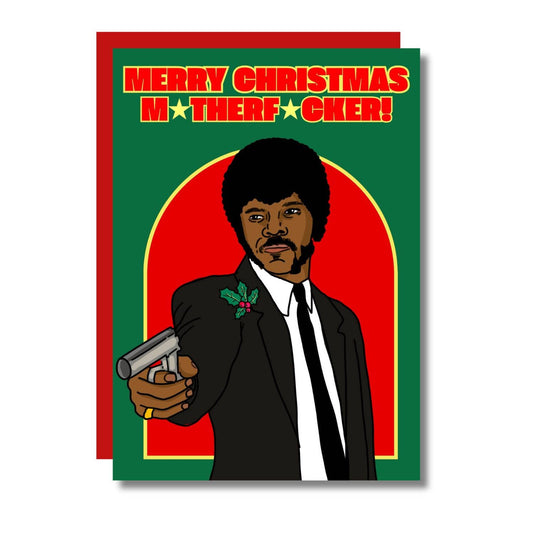 Merry Christmas M*therf*cker! Funny A6 Card