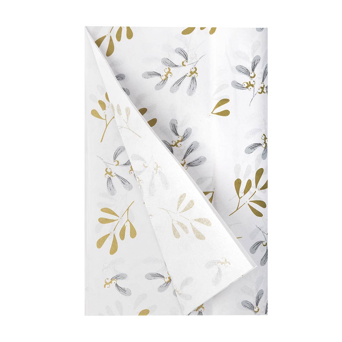 Mistletoe White Christmas Tissue Paper | 4 Sheets |