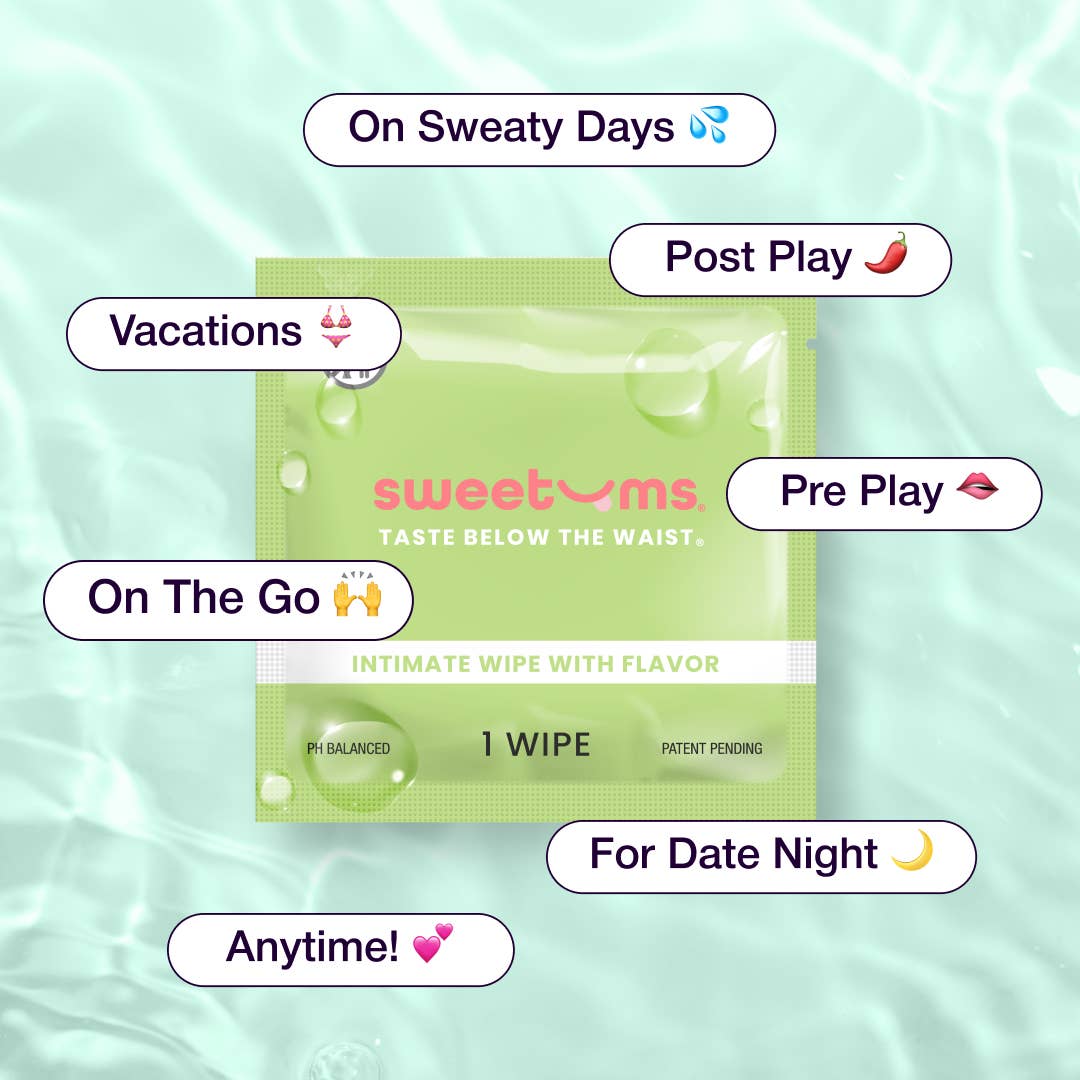 Watermelon Flavored Intimate Wipes Vegan Wellness Self Care