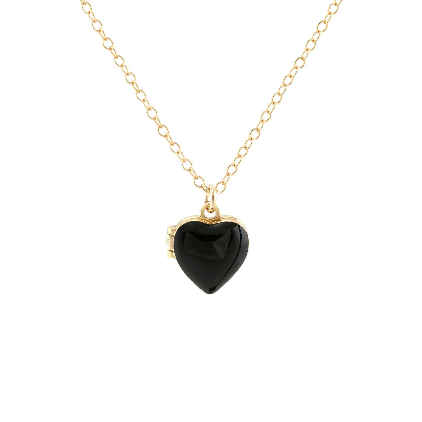 Enamel Heart Locket 18K Gold Vermeil