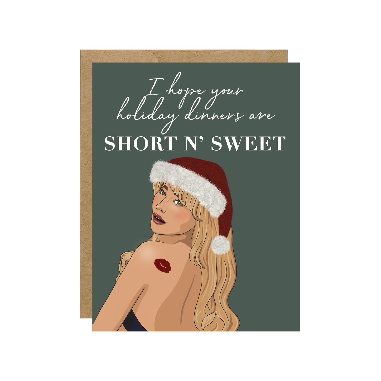 Short N Sweet Holiday Dinners Pop Culture Christmas Card