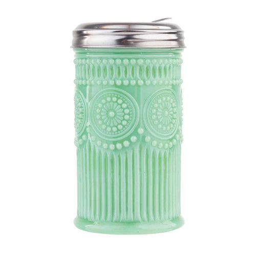Jadeite Glass Collection™ 9 oz Sugar Shaker - Front & Company: Gift Store