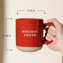 Load image into Gallery viewer, Holiday Cheer Stoneware Coffee Mug - Christmas Decor
