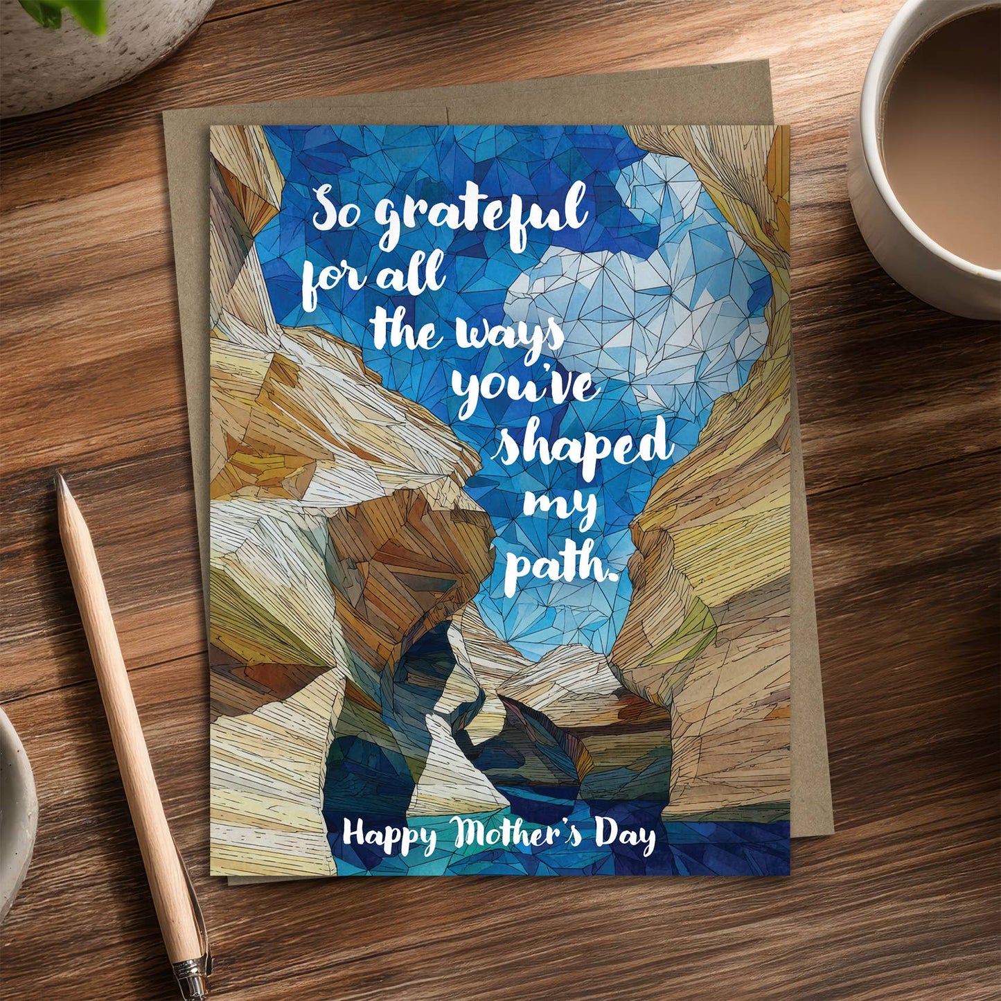 Shaped My Path - Recycled Mother's Day Card for Nature Moms
