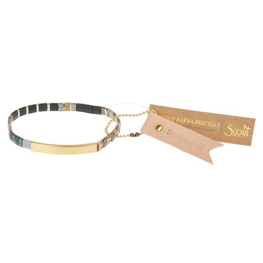 Good Karma Miyuki Bracelet - Strength & Grace Gunm