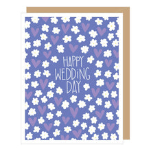 Load image into Gallery viewer, Hearts and Flowers Wedding Day Card
