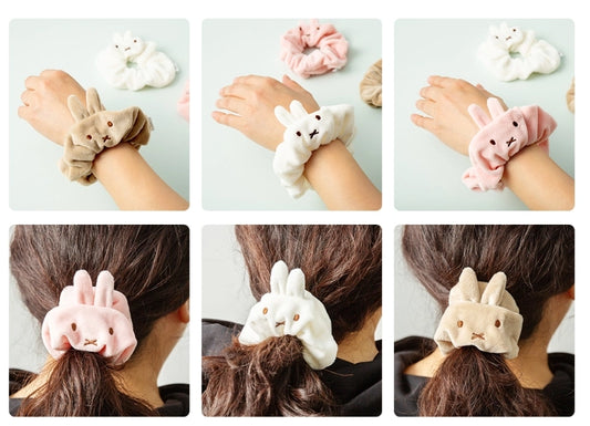 Miffy Hair Point Scrunchies Hair Tie String, Ultra Soft
