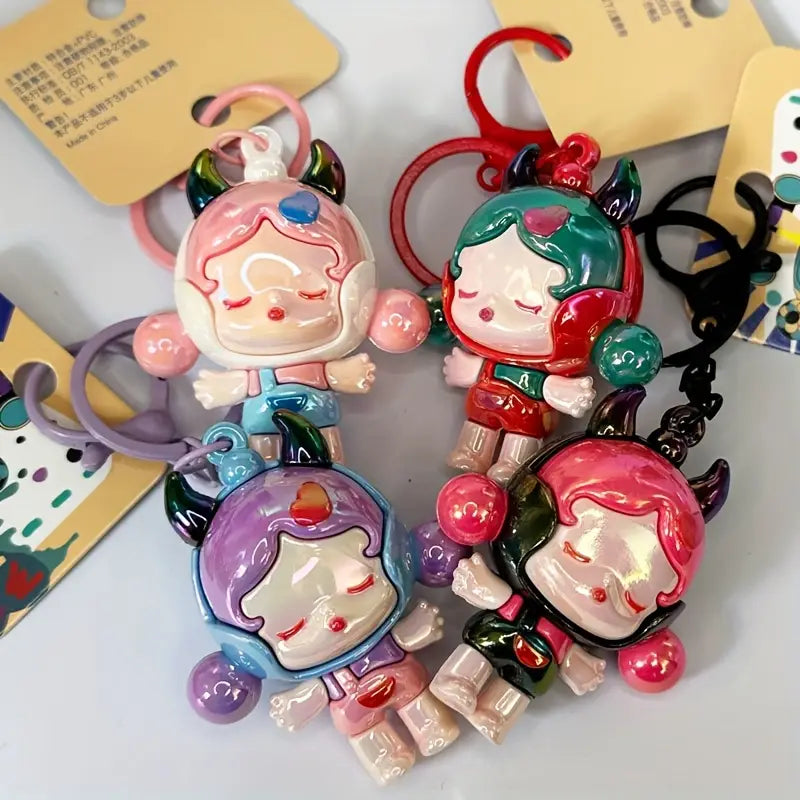 Cartoon Girl Keychain