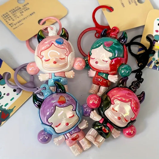 Cartoon Girl Keychain