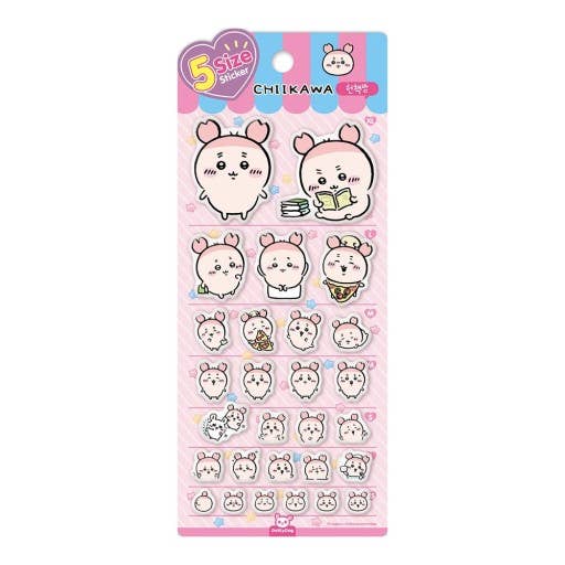 Chiikawa & Friends 5 Sizes Jelly Coating Deco Stickers