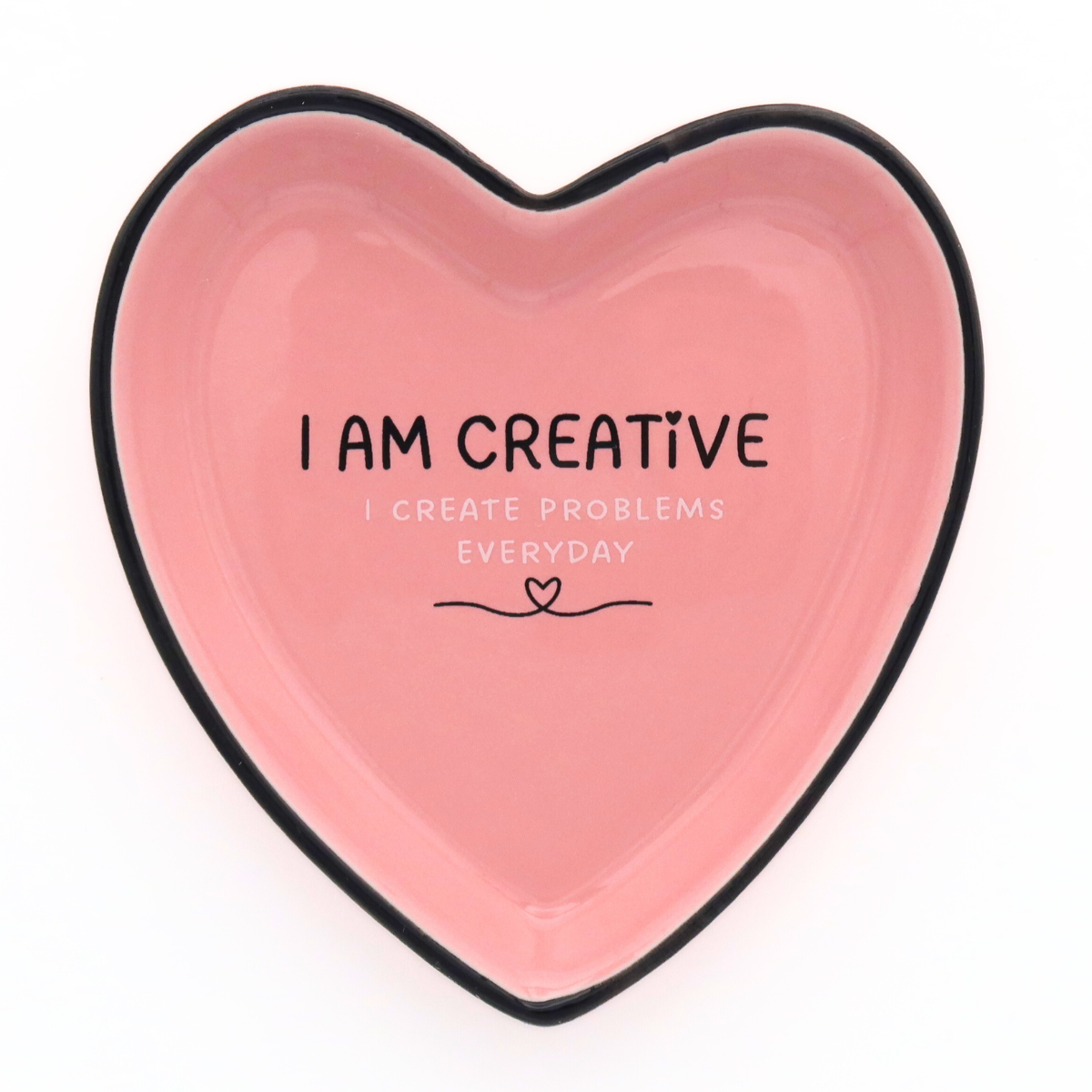 Heart Trinket Tray I'm a Creative I Create Problems