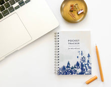 Load image into Gallery viewer, Pocket Spiral Notebook - Pocket Tracker Trees for Self Care
