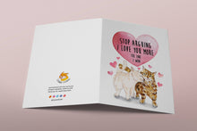 Load image into Gallery viewer, Love Argument Cats Anniversary Card
