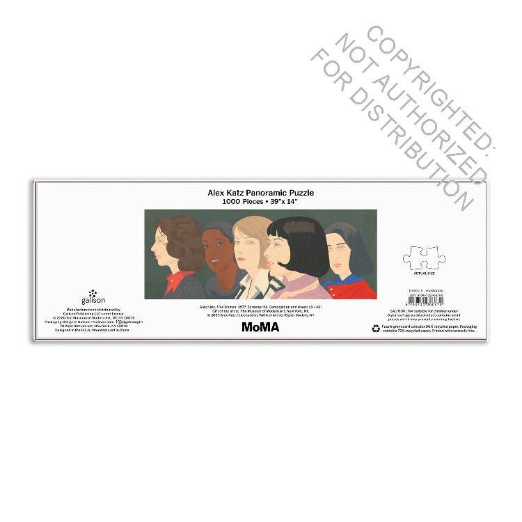 MoMA Alex Katz Five Women Panoramic Puzzle