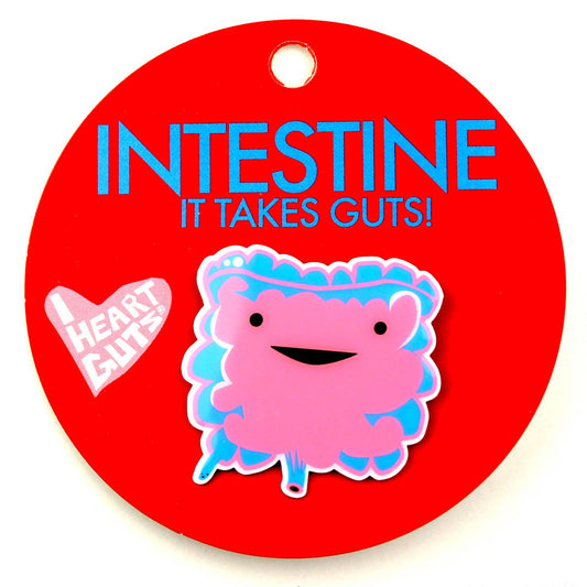 Intestine Lapel Pin - It Takes Guts
