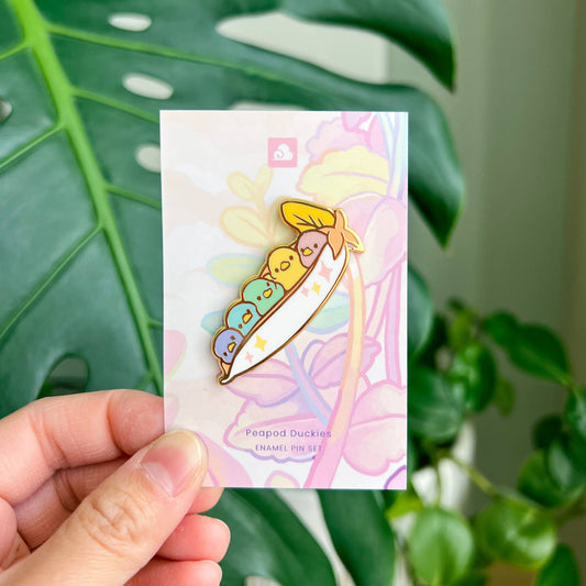 Enamel Pin - Rainbow Peapod Duckie