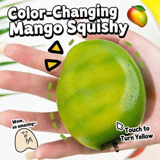 Color Changing Mango Slow Rising Squishy Stress Toy