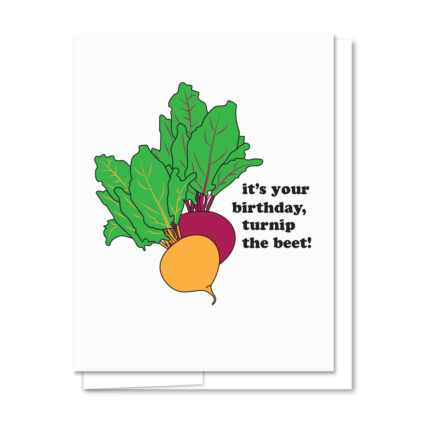 Turnip the beet - Illustrated Funny Letterpress Card