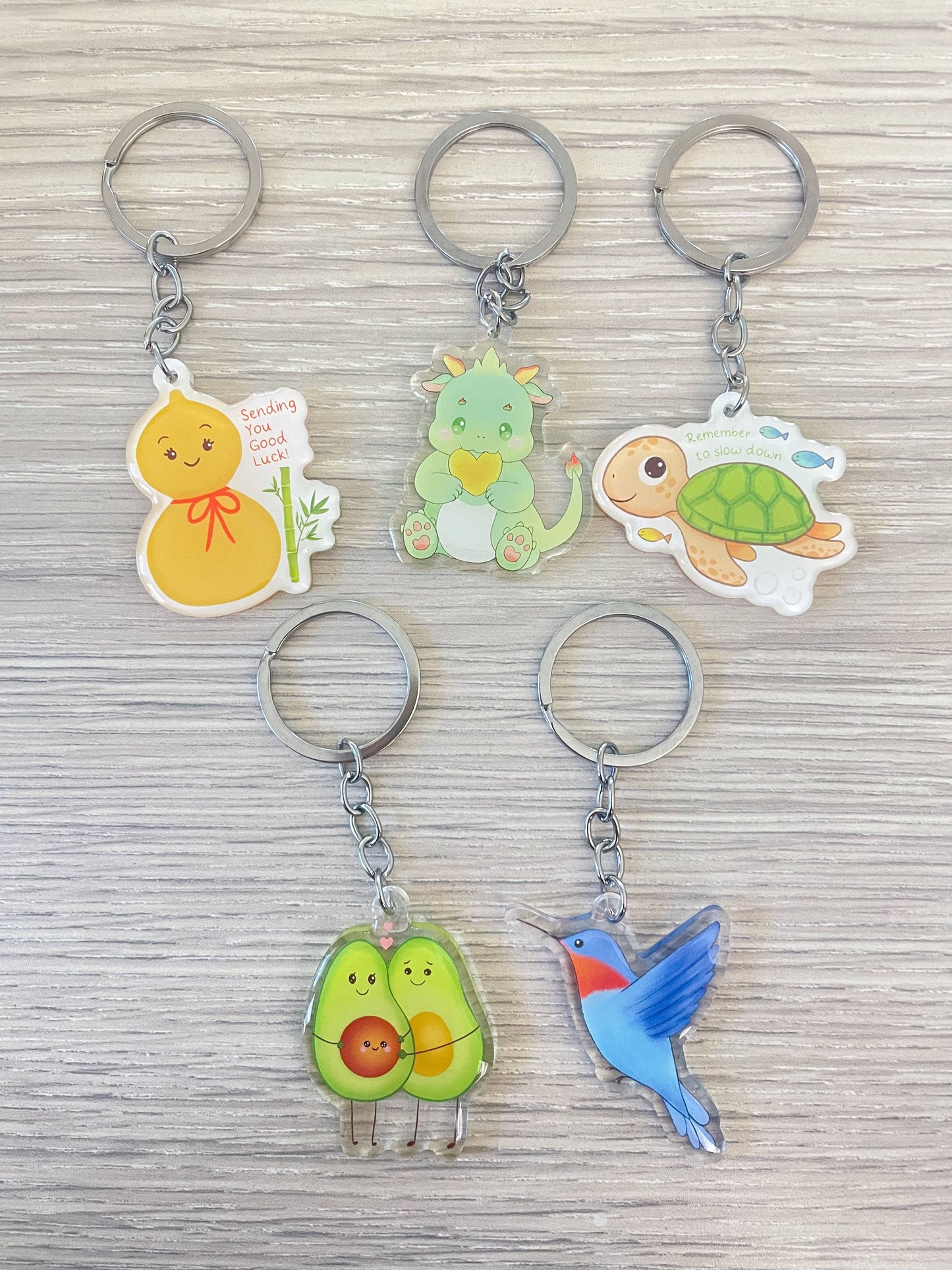 Lucky Gourd Keychain, Cute Good Luck Charm