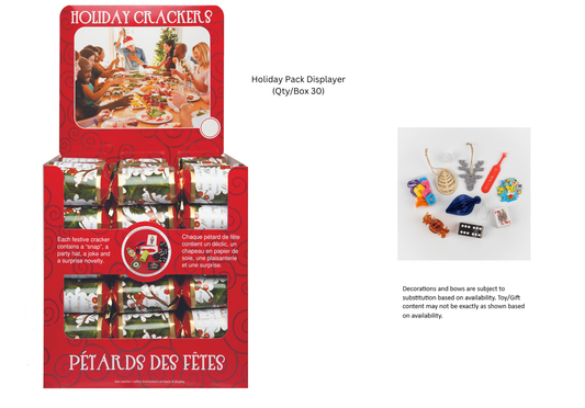 Individual 11in Seasons Greetings Cracker