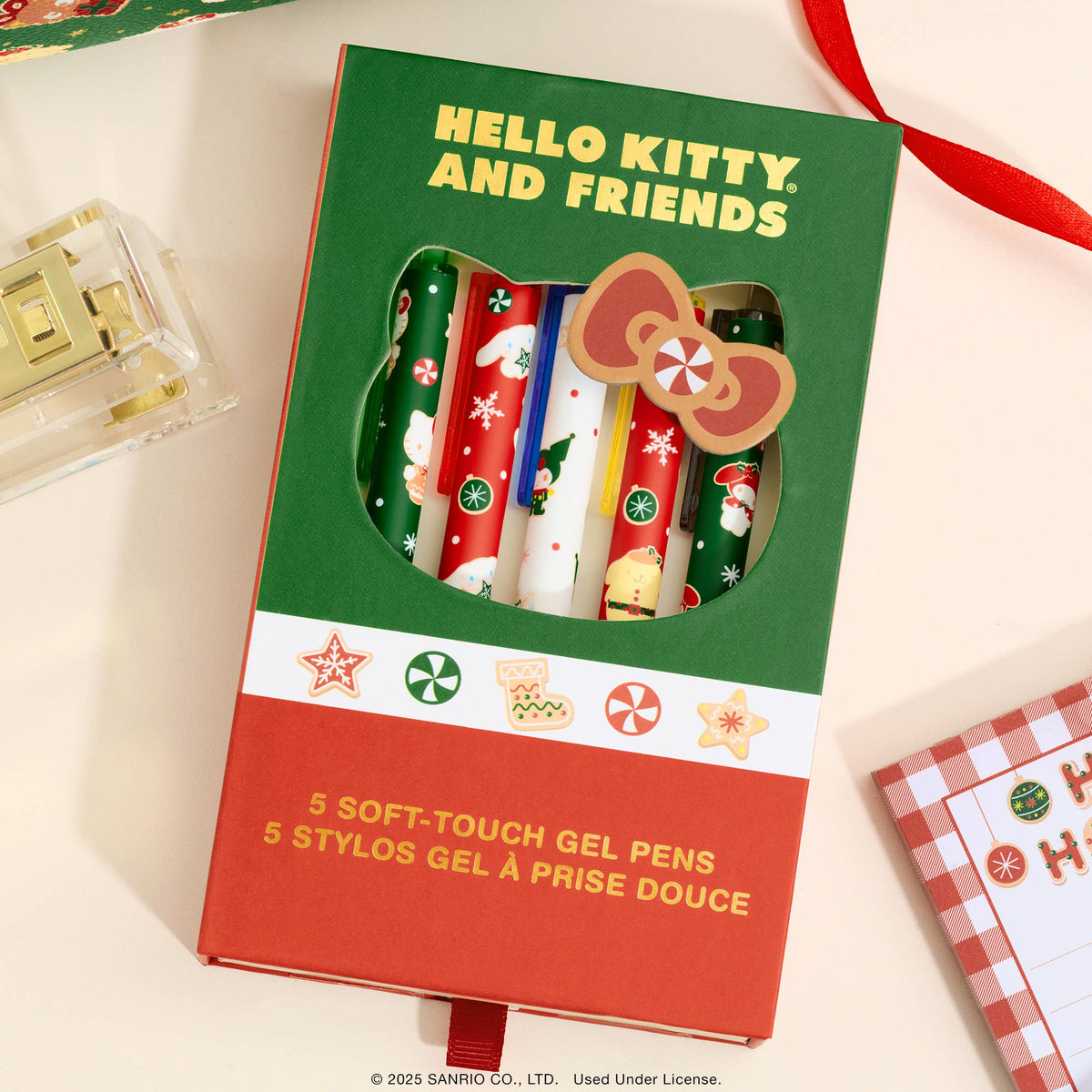 Hello Kitty & Friends Holiday Soft-Touch Gel Pens