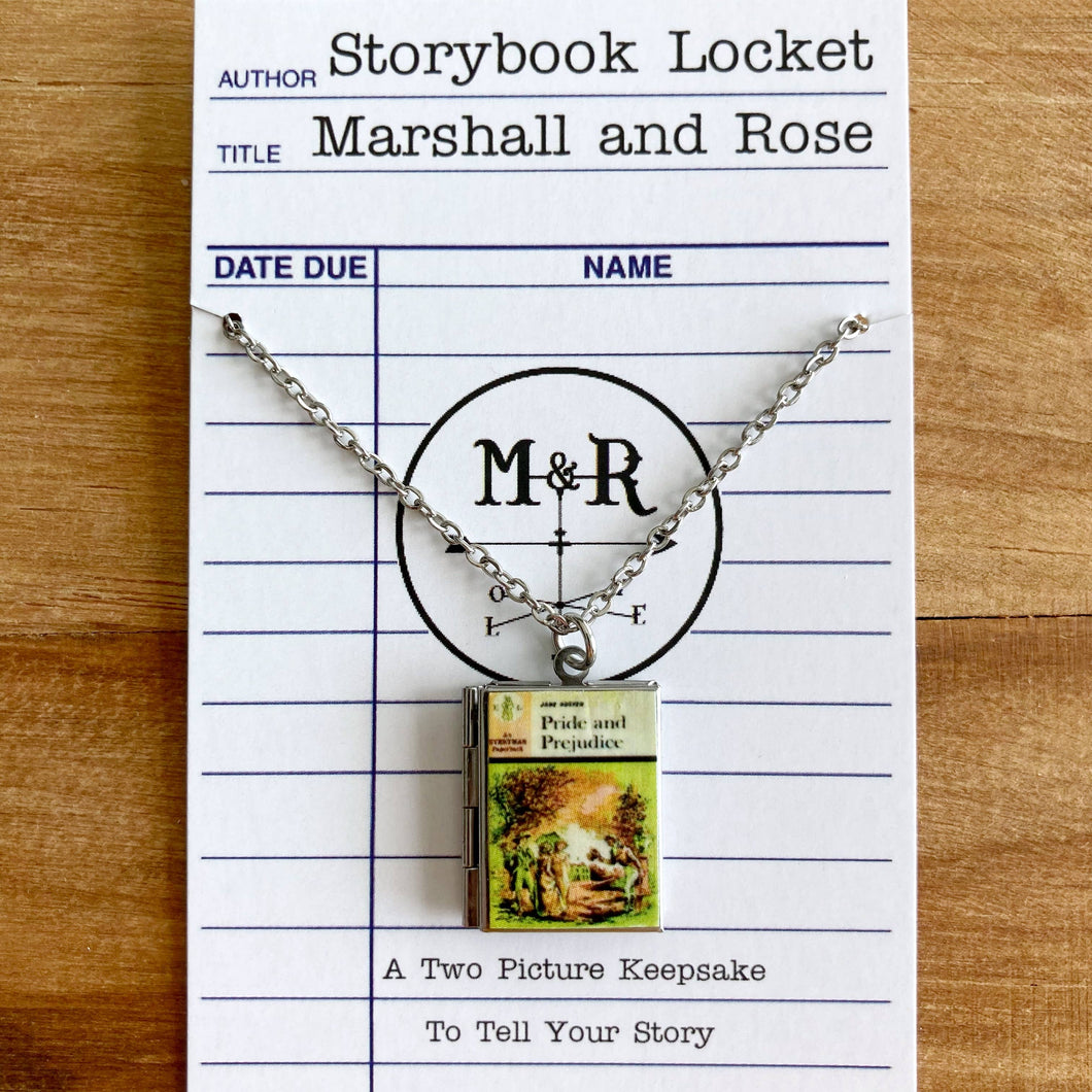 Book Locket Pride and Prejudice - Gentleman's Greeting