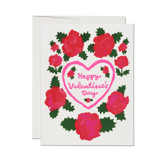 Rosy Heart greeting card