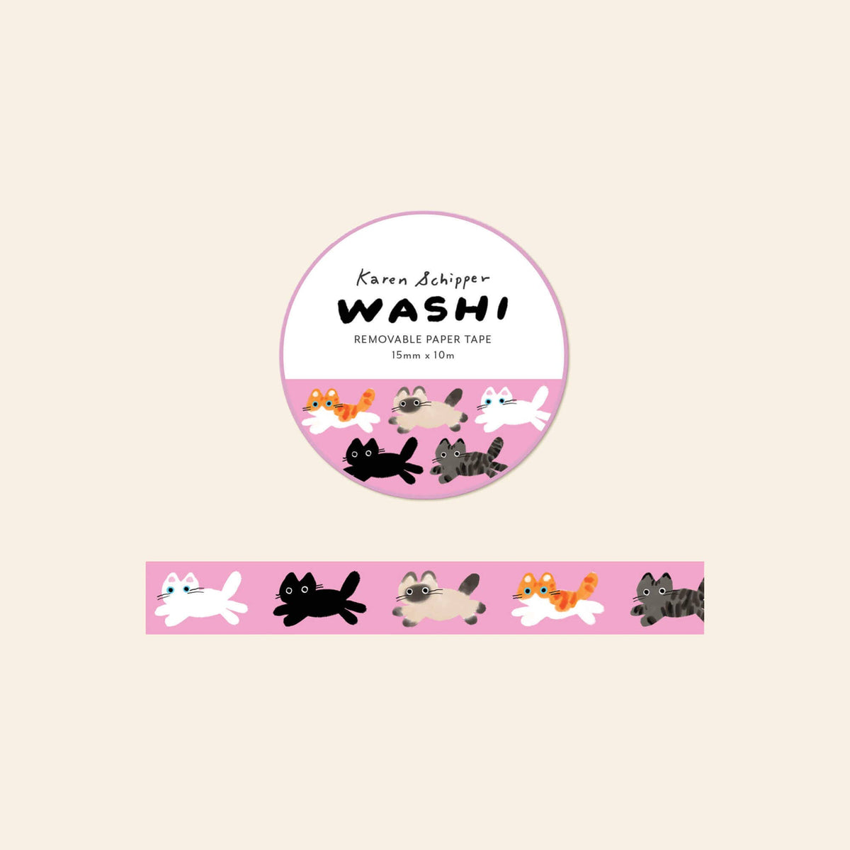 Cats Washi Tape – Cat Craft Tape | Cute Planner Tape