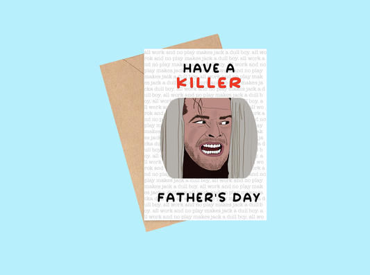 Killer Father's Day Card | Horror Film Buff | Pop Culture