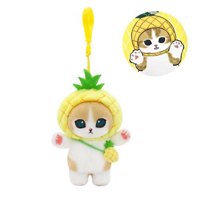 Limited! Mofusand Fruit Costume Plush Keychain
