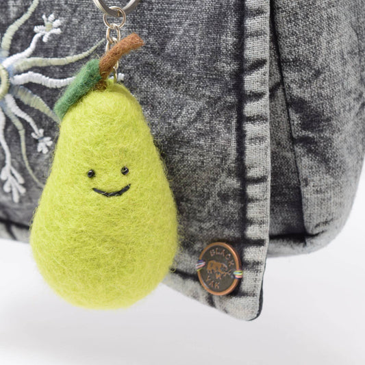 Felt Keychain - Pear Felt Keyring