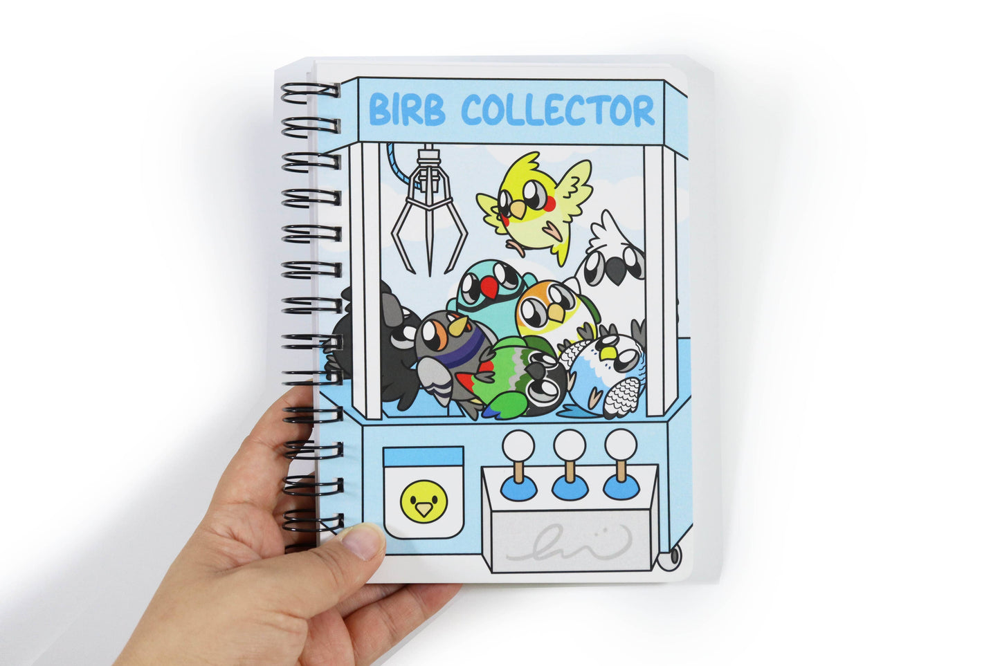 Cute Bird Claw Machine Reusable Sticker Book