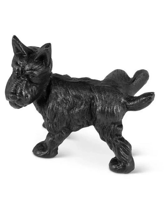 Scottie Dog Door Stopper - Blk - 7"L