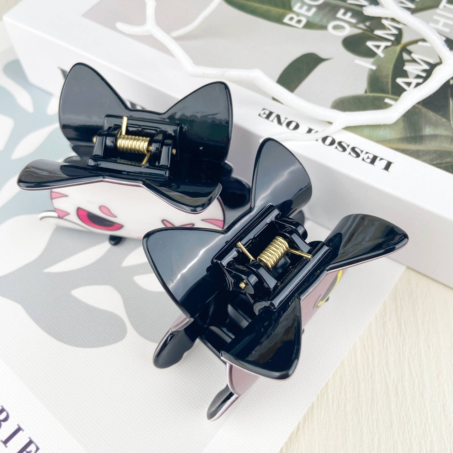 Cute carton cat hair claw clip