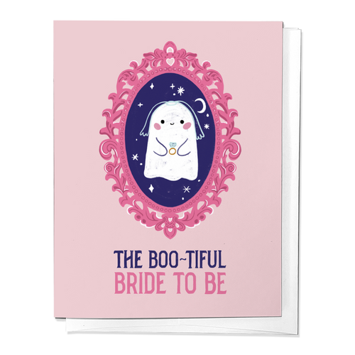 To The Boo-Tiful Bride Wedding Congratulations Greeting Card - Front & Company: Gift Store