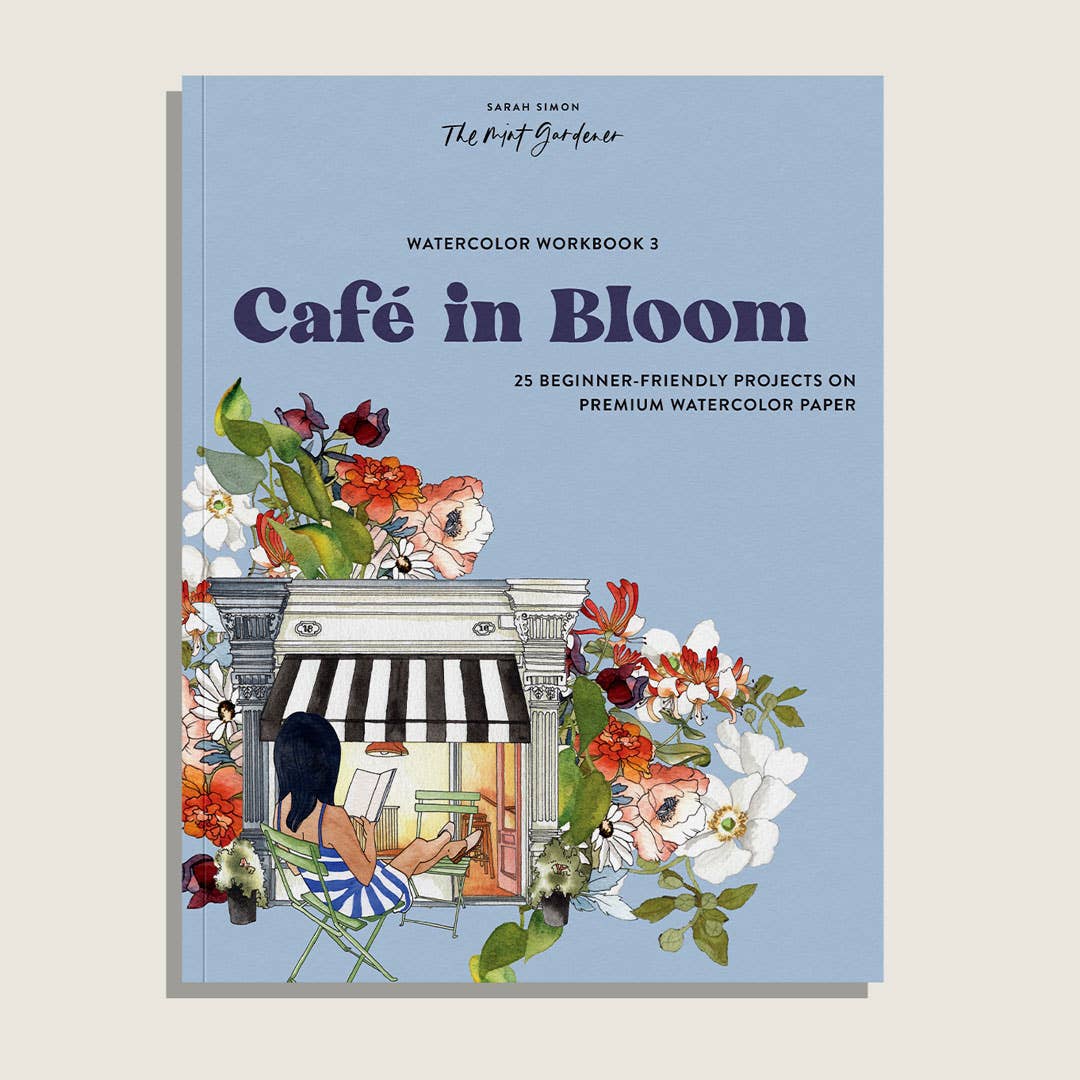 Watercolor Workbook 3: Cafe in Bloom (Spring)