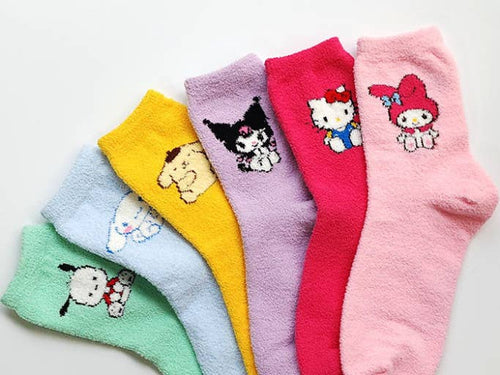 Sanrio Characters ultra-soft cozy warm Sleeping Socks - Front & Company: Gift Store