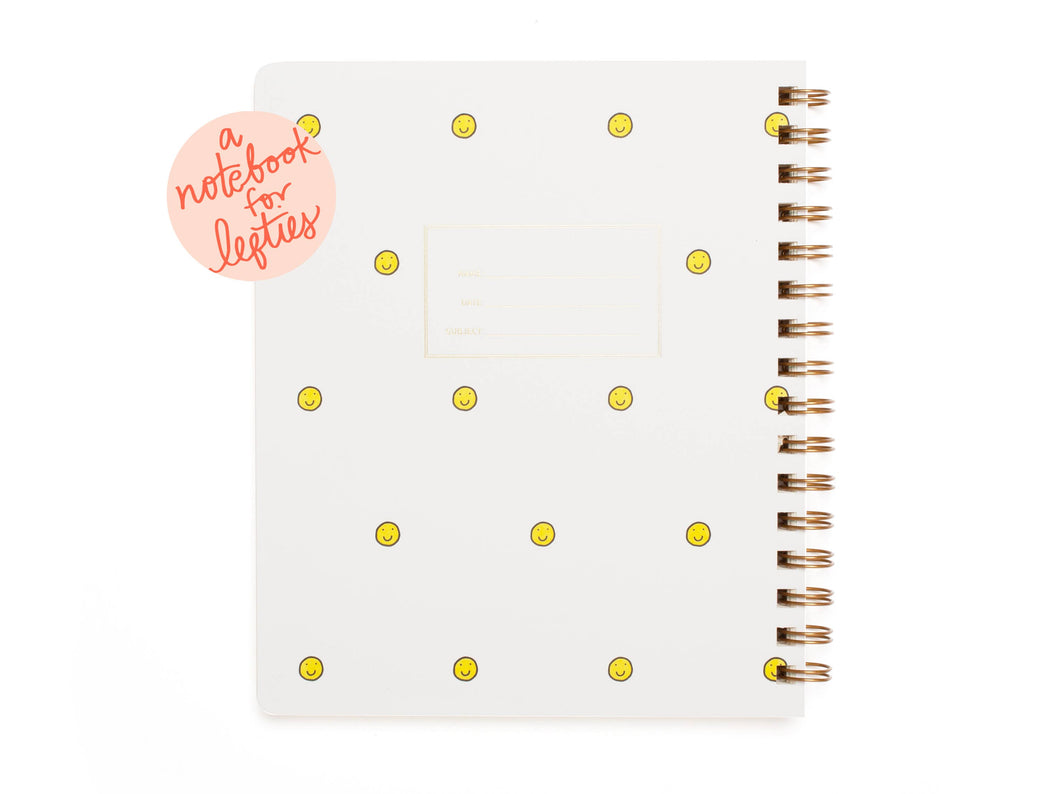 Lefty Standard Notebook - Smiley Face