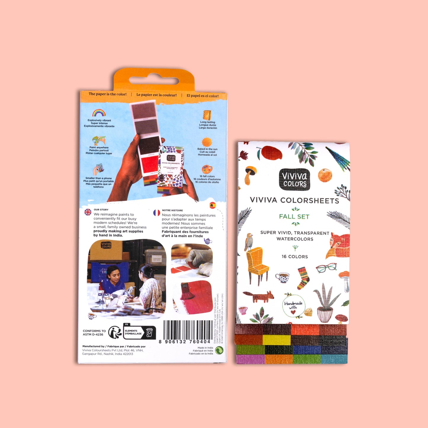 Autumn/Fall Colorsheets | Watercolor Set | Travel Paint
