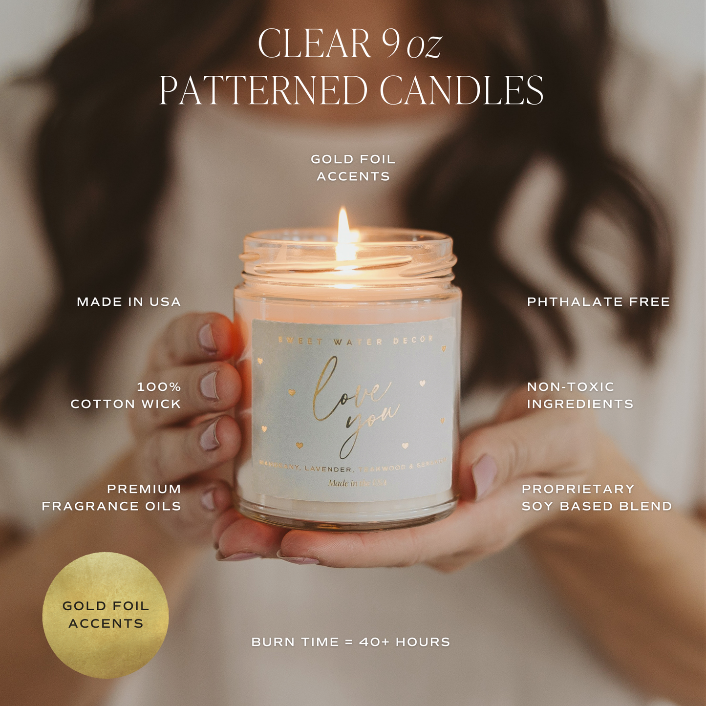 Wildflowers and Salt 9 oz Soy Candle - Summer Home Decor