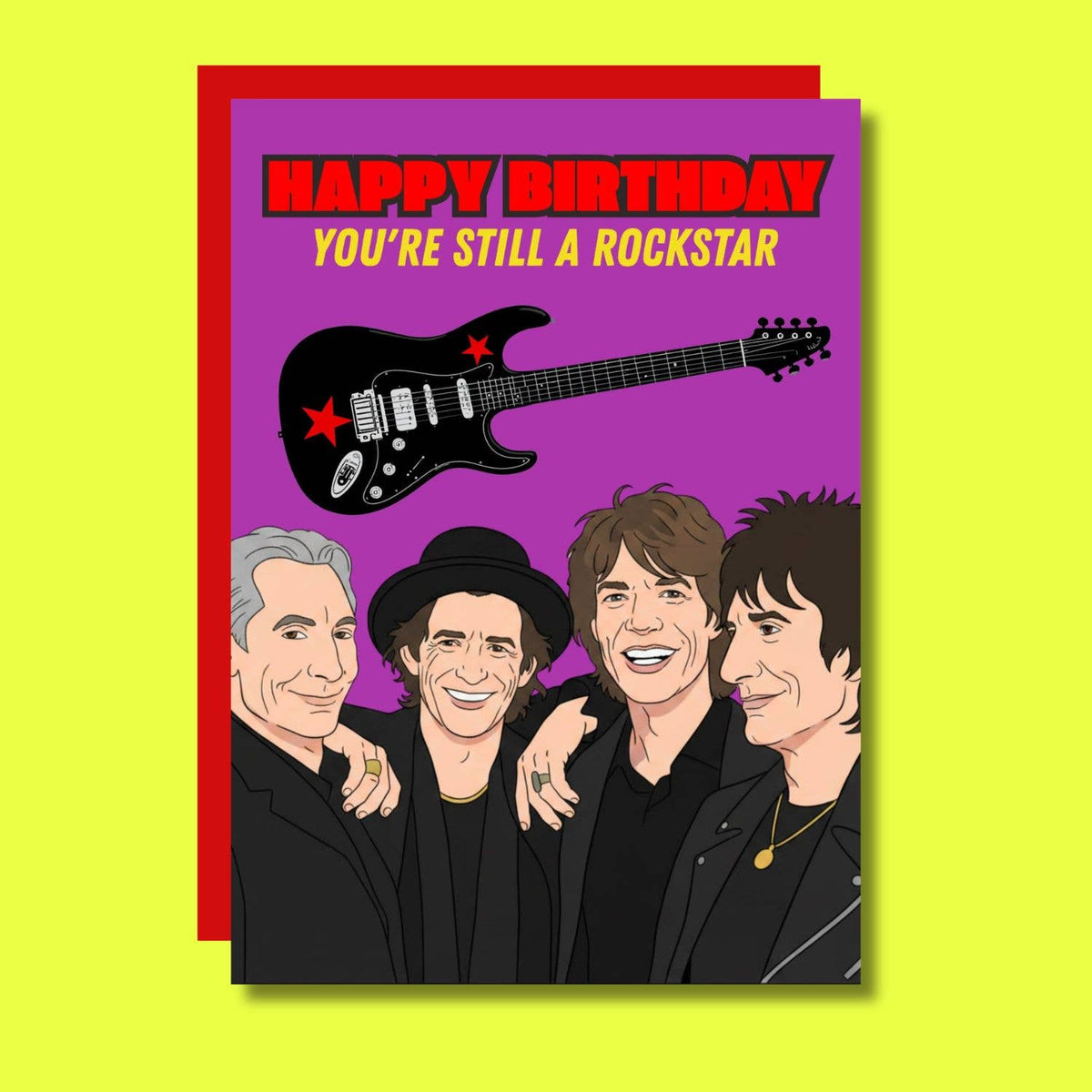 Happy Birthday You're Still A Rockstar Funny Birthday Card