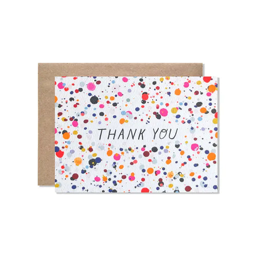 Thank You Splatter Card Set of 8 - Front & Company: Gift Store