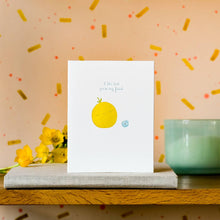 Load image into Gallery viewer, Orange and Blueberry | Friend | Letterpress Card
