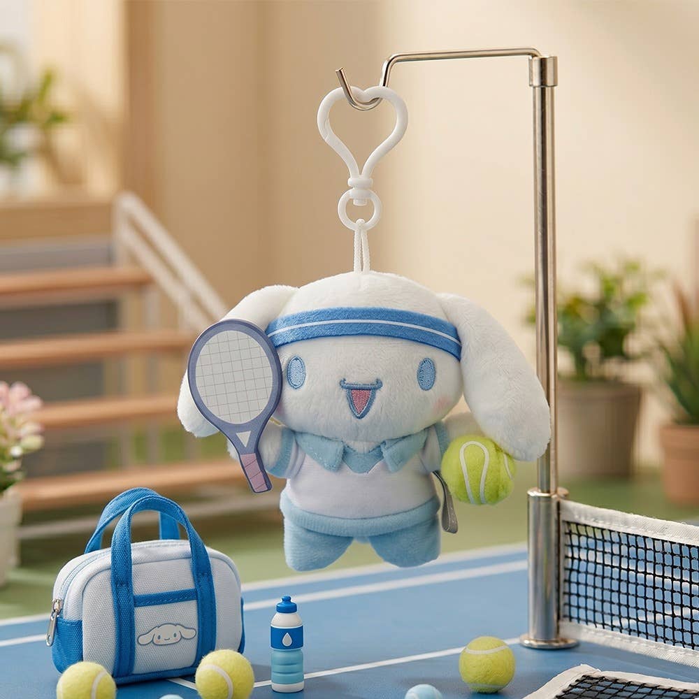 Limited Edition Sanrio Characters Tennis Plush Keychain