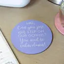 Taylor Swift You Need to Calm Down Pastel Acrylic Coasters