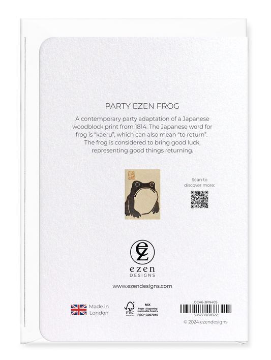 PARTY FROG: Japanese Greeting Card